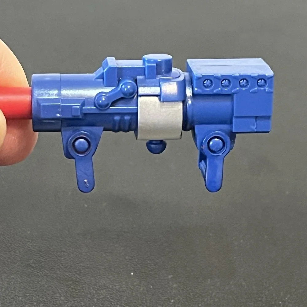 Blue Red Missile Launcher Plastic Replacement Part Piece Toy Props Up